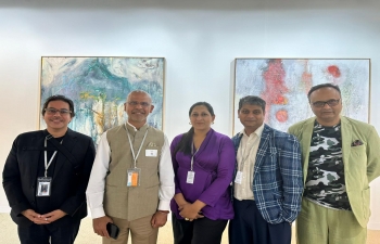 Ambassador Mridul Kumar's visit to Art Basel on 11 June 2024